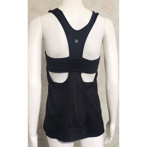 Lululemon Racerback Tank with Exposed Built-in Bra - Picture 4 of 7
